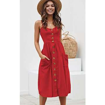 Angashion Women's Elegant Floral Dress Perfect for Any Occasion