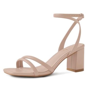 Shoe'N Tale Strappy Heels - Elegant Chunky Block Heels for Any Occasion