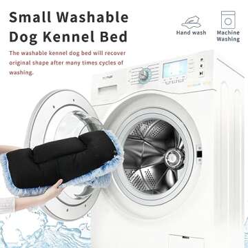 Nononfish 22 Inch Dog Crate Bed - Soft, Washable & Durable