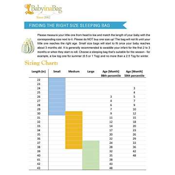 BABYINABAG Baby Sleeping Bag or Sack, 1 Tog Summer Model Model with Animal Pattern (Large (22 mos - 3T))