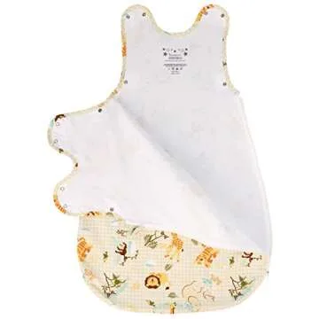 BABYINABAG Baby Sleeping Bag or Sack, 1 Tog Summer Model Model with Animal Pattern (Large (22 mos - 3T))