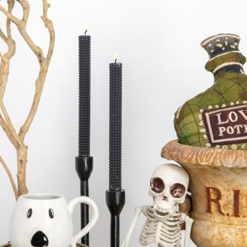 Elegant Creative Co-Op Hobnail Taper Candles Set of 2