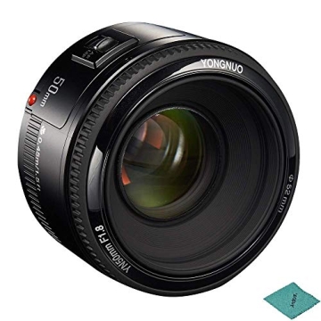 YONGNUO YN50mm F1.8 Standard Prime Lens Large Aperture Auto Focus Lens Compatible with Canon EF Moun...