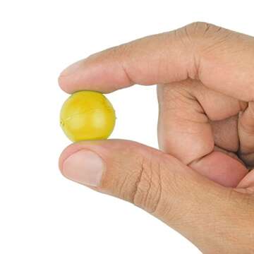 Fairly Odd Novelties 3/4" Mini Ping Pong/Table Tennis/Beer Pong Round Balls (100 Pack), 19mm, Yellow