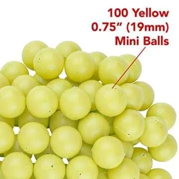 Mini Ping Pong Balls for Games and Crafts - 100 Pack