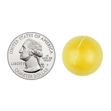 Fairly Odd Novelties 3/4" Mini Ping Pong/Table Tennis/Beer Pong Round Balls (100 Pack), 19mm, Yellow