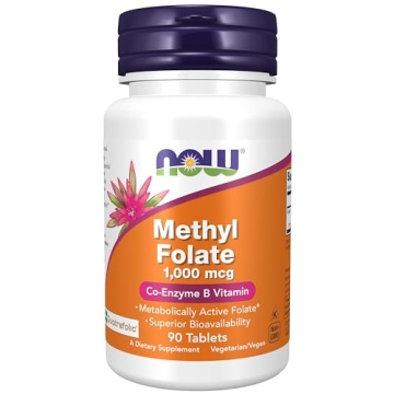 NOW Foods Methyl Folate 1,000 mcg for Energy and Clarity