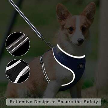 Adjustable Puppy Harness and Leash Set for Small Dogs