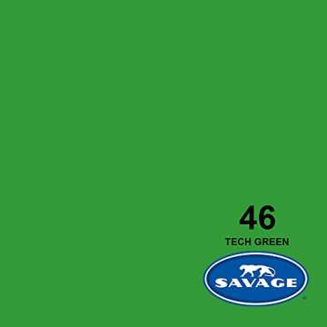 Savage Seamless Paper Photography Backdrop - #46 Tech Green (107 in x 36 ft) Made in USA
