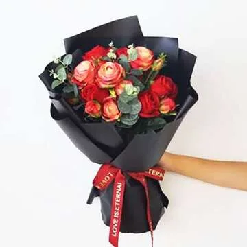 Matte Waterproof Flower Wrapping Paper | 20 Sheets | Multi Colors