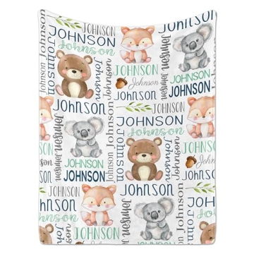 Super Soft Personalized Baby Blanket - Custom Fleece Gift for Newborns