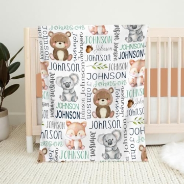 Personalized Baby Blanket Super Soft Fleece Custom Gift