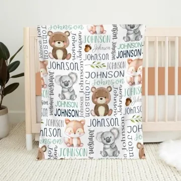 Personalized Baby Blanket Super Soft Fleece Custom Gift