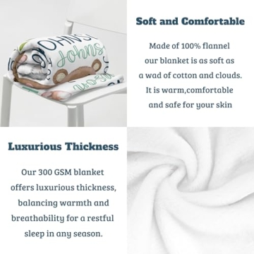 Personalized Baby Blanket Super Soft Fleece Custom Gift