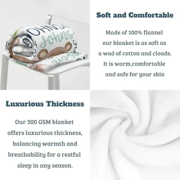 Personalized Baby Blanket Super Soft Fleece Custom Gift