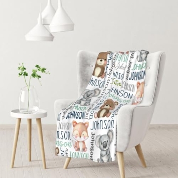 Personalized Baby Blanket Super Soft Fleece Custom Gift