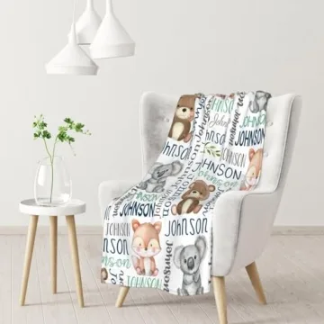Personalized Baby Blanket Super Soft Fleece Custom Gift