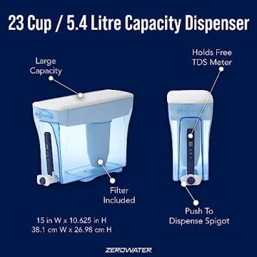 Zerowater 5-Stage Water Filter Dispenser, 23-Cup Capacity