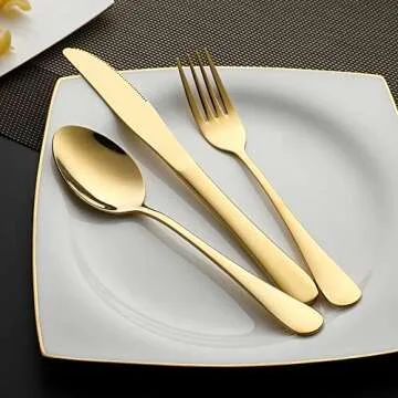 DEVICO 8-Piece Portable Utensils Set for Travel and Camping