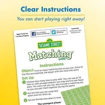 Wonder Forge Sesame Street Matching Game Fun & Fast Memory Game for Kids Ages 3-5 | Features Beloved Characters | Ideal for Solo or Family Play