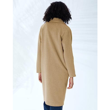 Stylish S・DEER Winter Women's Long Coat in Khaki