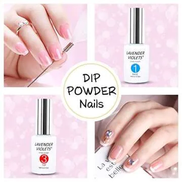 Lavender Violets Dip Powder Set for Stunning Nails
