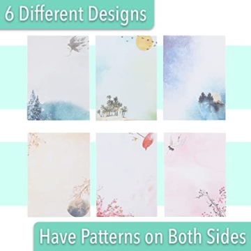 Writing Paper & Envelopes Set - 30 Sheets + 18 Accessories