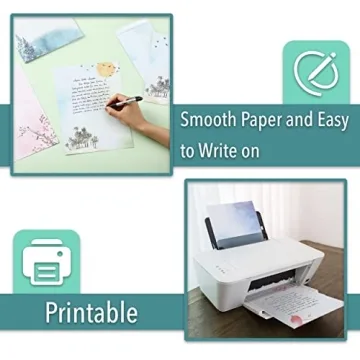 Writing Paper & Envelopes Set - 30 Sheets + 18 Accessories