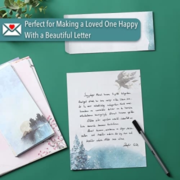 Writing Paper & Envelopes Set - 30 Sheets + 18 Accessories