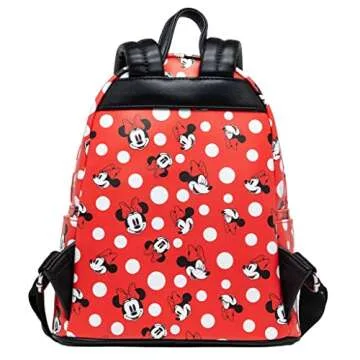 Loungefly Women's Disney Minnie Mouse Polka Dot Red Backpack