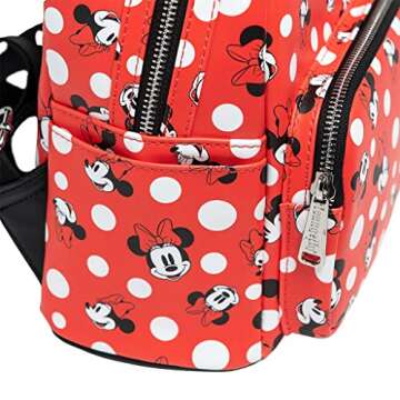 Loungefly Women's Disney Minnie Mouse Polka Dot Red Backpack