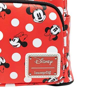 Loungefly Women's Disney Minnie Mouse Polka Dot Red Backpack