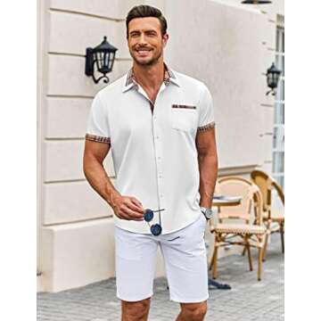 Wrinkle-Free Men's Casual Summer Shirt by COOFANDY