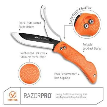 OUTDOOR EDGE RazorPro Double Blade Hunting Knife