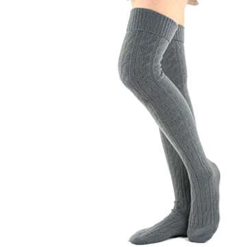 Cute Over the Knee High Socks for Women & Girls - 3 Pair