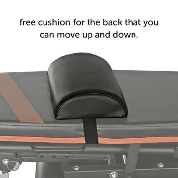 Gymenist Exercise Bench Adjustable Foldable Compact Workout Weight Bench Easy To Carry NO ASSEMBLY NEEDED, Black-Orange (FOLD-110B)