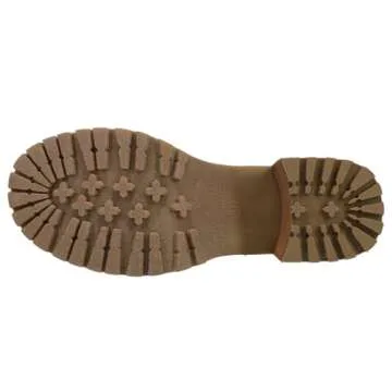 MIA Womens Easton Round Toe Chelsea Casual Boots Ankle Mid Heel 2-3" - Brown - Size 10 B