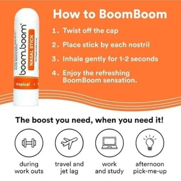 BoomBoom Nasal Stick 3-Pack Vapor Flow Tech Better Breathing