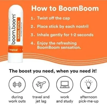 BoomBoom Nasal Stick 3-Pack Vapor Flow Tech Better Breathing