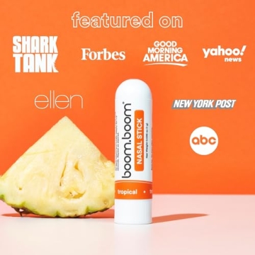 BoomBoom Nasal Stick 3-Pack Vapor Flow Tech Better Breathing