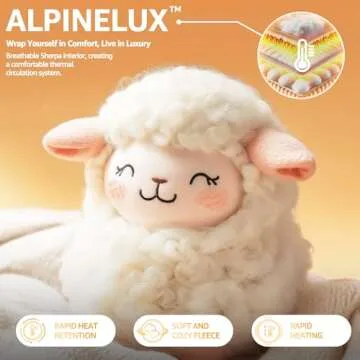 UNIQUEBELLA Wearable Blanket Hoodie with Boho Style,Extra Thick Oversized Flannel Sweatshirt Blanket with Giant Hood Pocket, Warm Hooded Blanket Adult (Warm Snowman