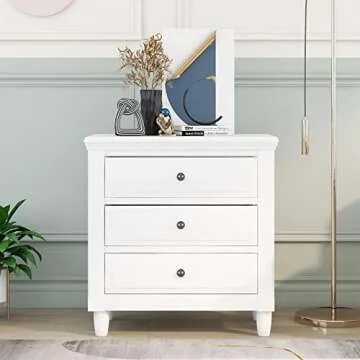 Elegant Bellemave 3-Drawer Nightstand for Stylish Storage