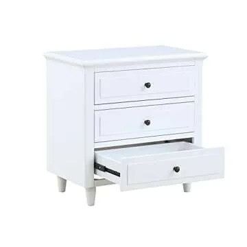 Elegant Bellemave 3-Drawer Nightstand for Stylish Storage