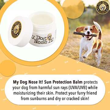My Dog Nose It Moisturizing Sun Protection Balm for Dogs Noses - Protect Your Dog from Harmful UVA/U...