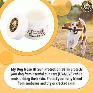 My Dog Nose It Moisturizing Sun Protection Balm for Dogs Noses - Protect Your Dog from Harmful UVA/U...