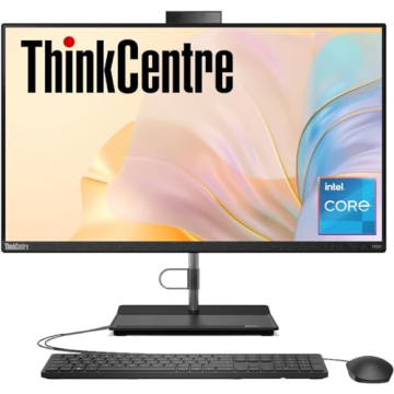 Lenovo ThinkCentre All-in-One Business Computer, 23.8" FHD Display, 12th Gen Intel 6-Core Processor,...