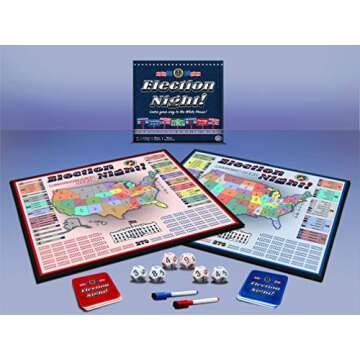 Election Night! A Super Fun Way to Learn Essential Math, Geography and Civics While Strategizing Your Way to The White House. Updated Electoral College Game Board for 2024!