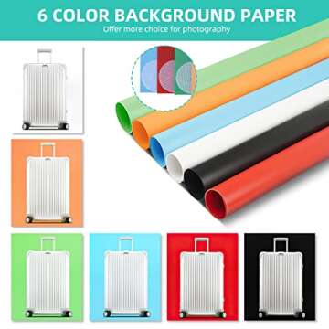 Travor Photo Box with 8 Color Backdrops and LED Lighting