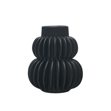 Elegant Bloomingville Modern Stoneware Vase - Black