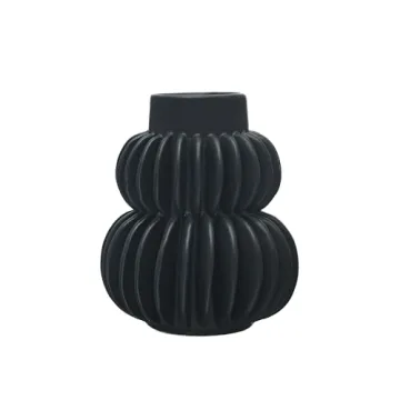 Elegant Bloomingville Modern Stoneware Vase - Black